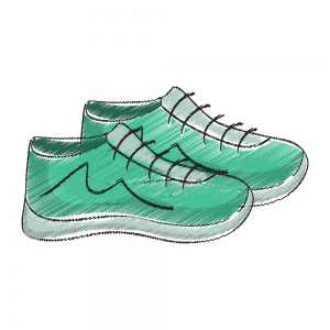 sketch of shoes