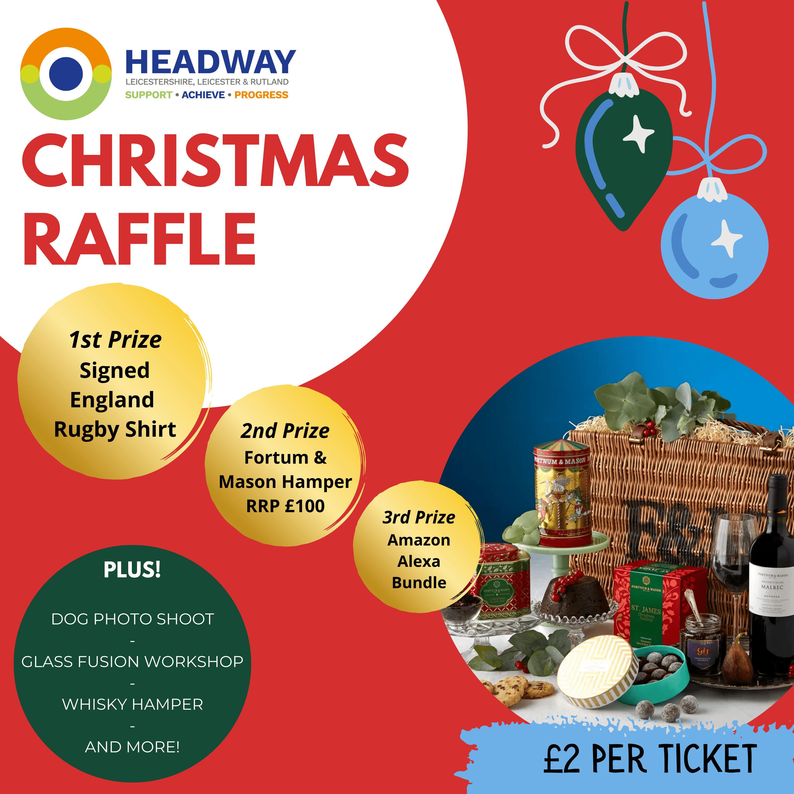 poster for a christmas raffle