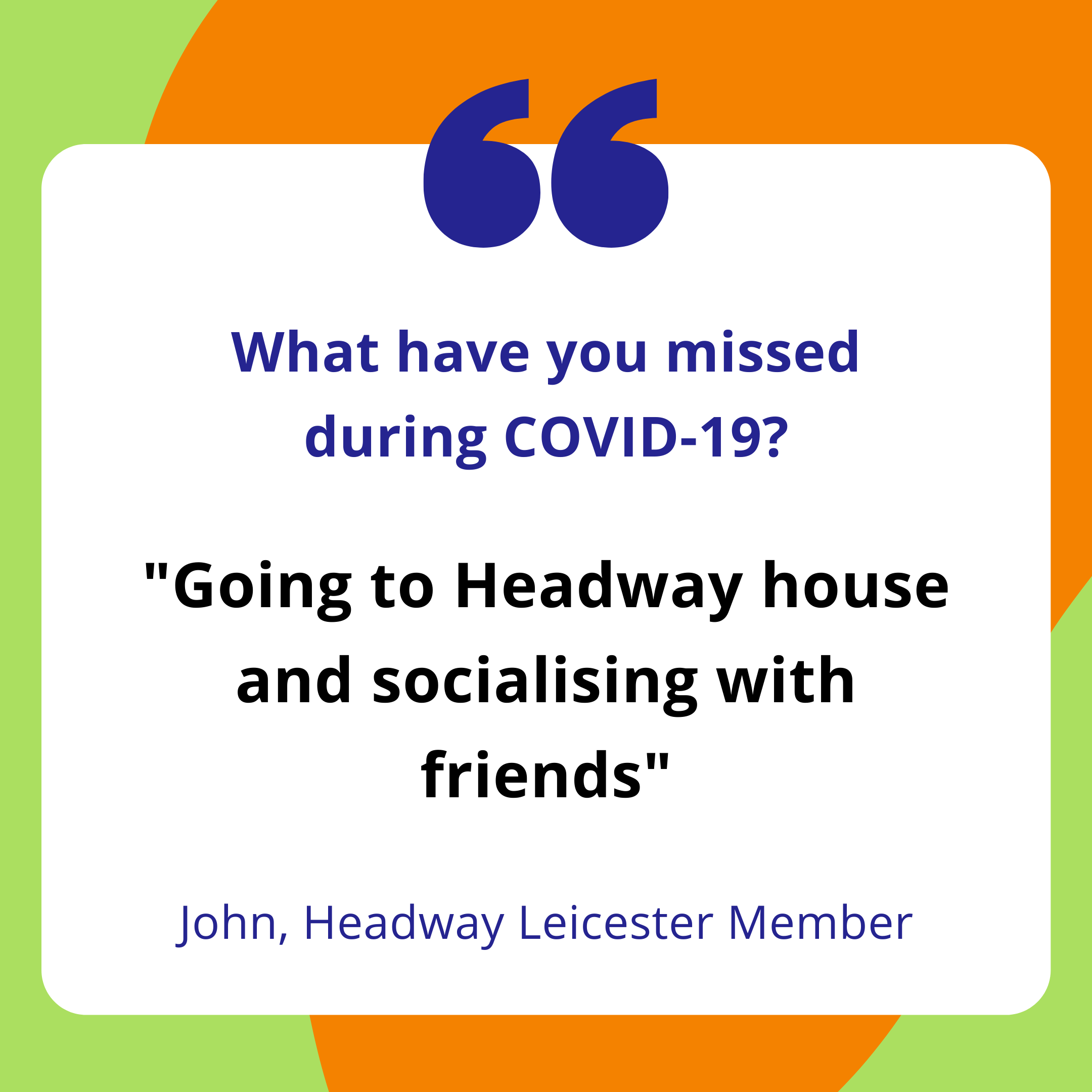 quote from a member of headway