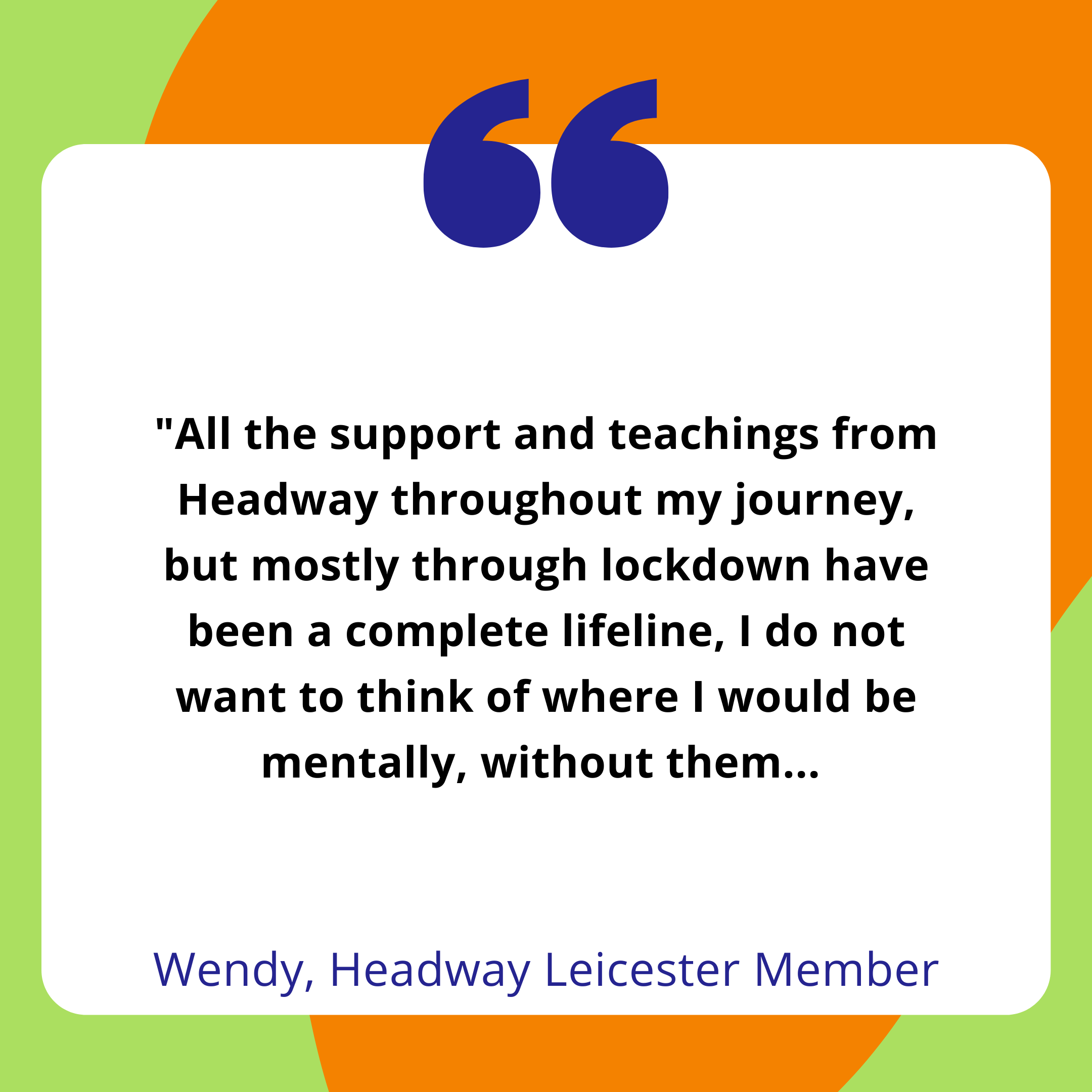 quote from member of headway