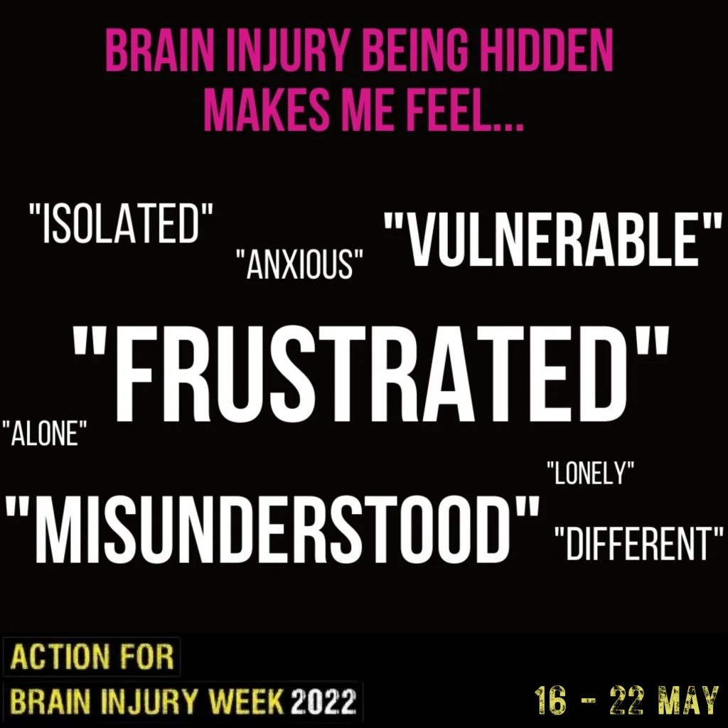 feelings from hiding brain injury