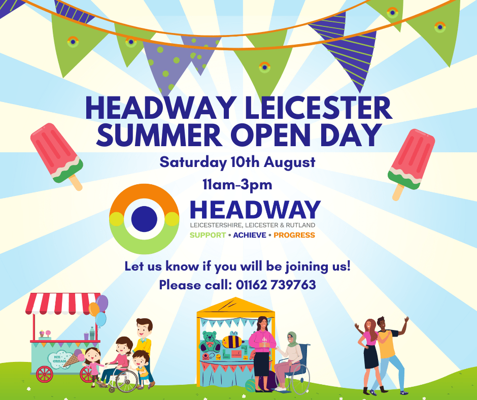 Summer open day at Headway Leicester