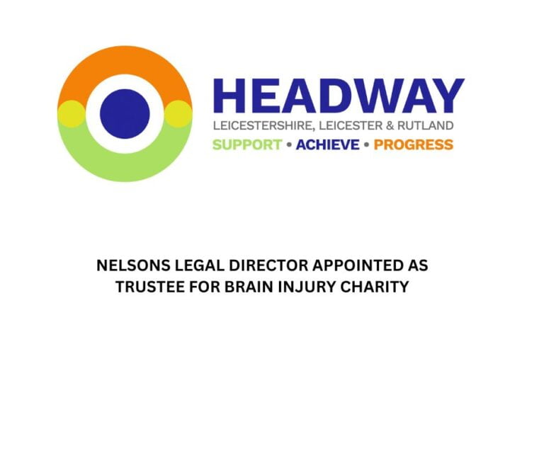 Headway logo with NELSONS LEGAL DIRECTOR APPOINTED AS TRUSTEE FOR BRAIN INJURY CHARITY